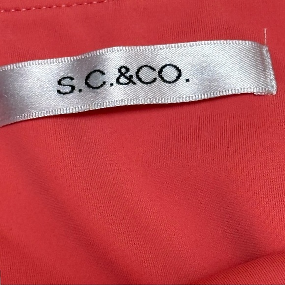 S.C. & C0. Tummy Control Skort Small Coral Print Pockets New With Tags - Picture 13 of 13